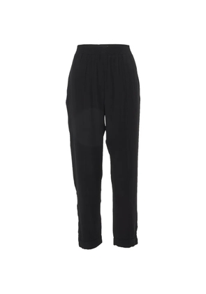 Marni Pre-Owned zip-detailed georgette trousers - Black