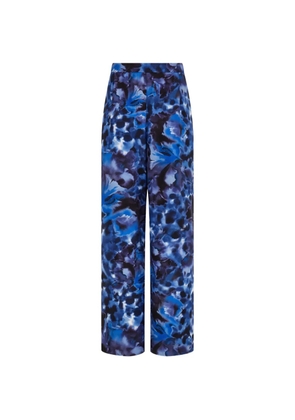 Ferragamo silk trousers - Blue