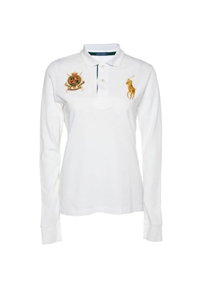 Polo Ralph Lauren Vintage embroidered long-sleeve T-shirt - White