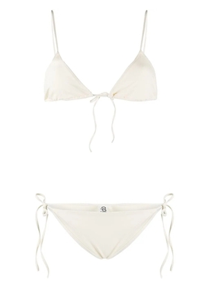 LIDO self-tie mid-rise bikini - Neutrals