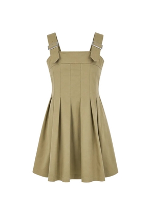 Comme Des Garçons Comme Des Garçons mini buckle-strap pleated dress - Green