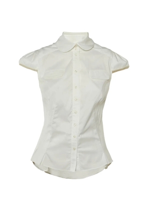 DVF Diane von Furstenberg Como cap-sleeve shirt - White