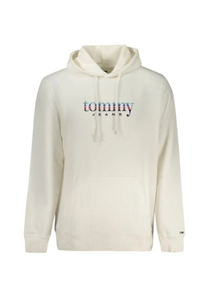 Tommy Jeans print-detail drawstring hoodie - White