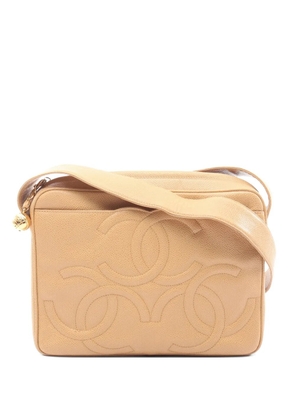 CHANEL Pre-Owned 1994-1996 Triple CC caviar skin shoulder bag - Neutrals
