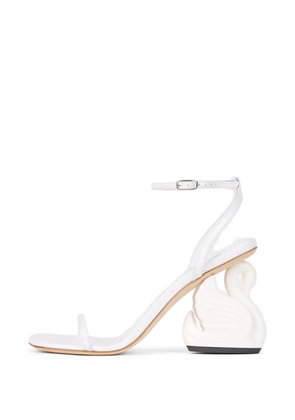 A.W.A.K.E. Mode Beta swan-heel sandals - White