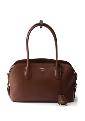 Prada medium leather tote bag - Brown
