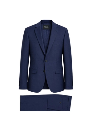 Digel textured single-breasted suit - Blue