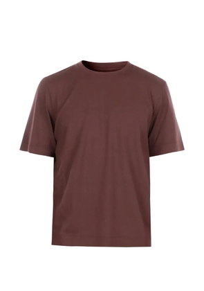 ALPHA STUDIO crew-neck short-sleeve T-shirt - Brown
