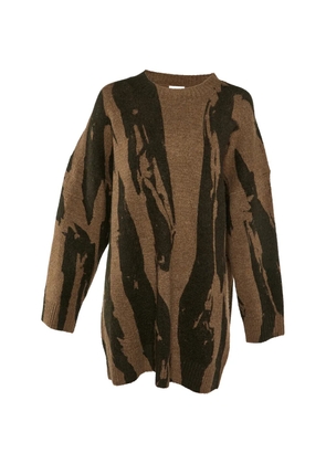 Kenzo Pre-Owned Kenzo patterned knit sweater - Brown