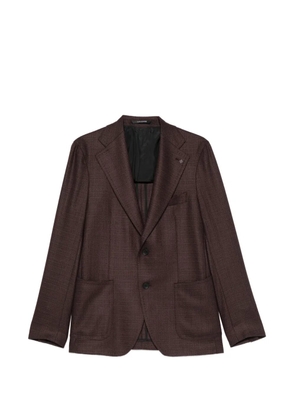 Tagliatore single-breasted notched-lapel blazer - Red