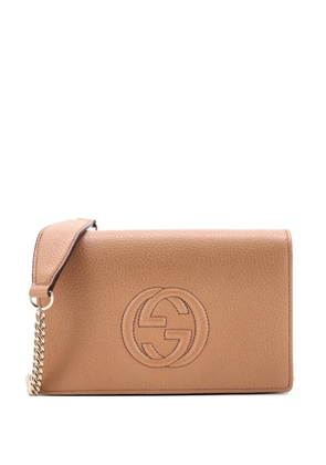 Gucci Pre-Owned Soho Wallet on Chain Leather crossbody bag - Neutrals
