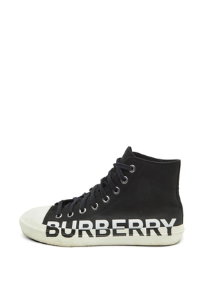 Burberry Pre-Owned Larkhall high-top sneakers - Black