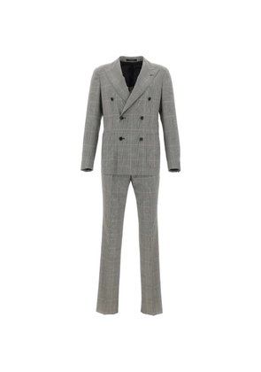 Tagliatore Prince of Wales double-breasted suit - Grey