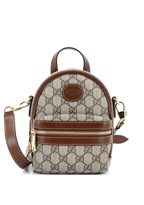 Gucci Pre-Owned Interlocking G Patch Multi-Function GG Coated Canvas Mini shoulder bag - Brown