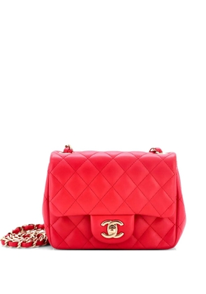 CHANEL Pre-Owned Square Classic Single Flap Bag Quilted Lambskin Mini crossbody bag - Pink