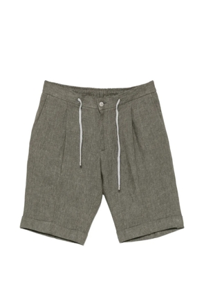 Barba Capri drawstring-waist deck shorts - Green