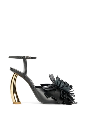 A.W.A.K.E. Mode Justine pom-pom sandals - Black