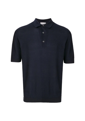 John Smedley Isis knit polo shirt - Blue