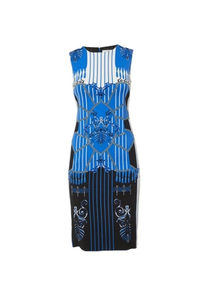 Versace Pre-Owned chain-print sleeveless dress - Blue