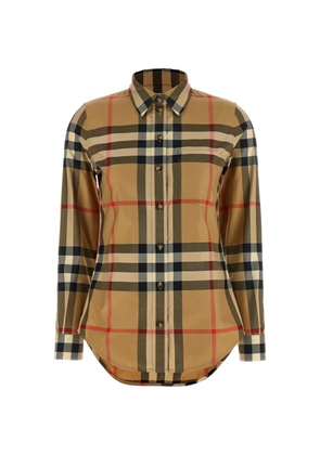 Burberry check cotton-twill shirt - Neutrals