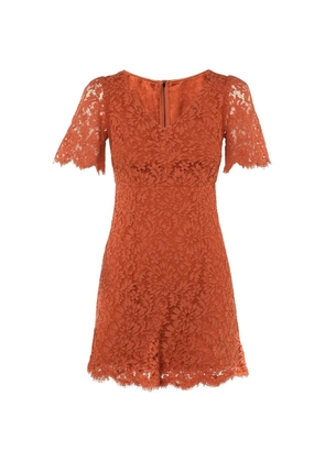 Dolce & Gabbana Pre-Owned lace mini dress - Orange
