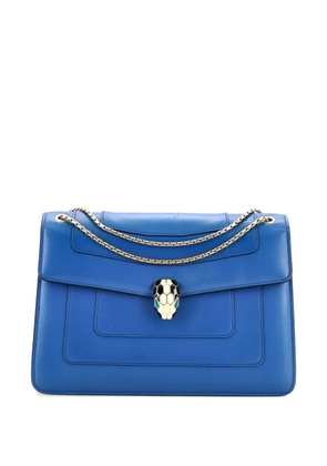 Bvlgari Pre-Owned Serpenti Forever Leather Medium shoulder bag - Blue
