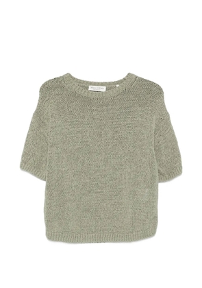 Marc O'Polo open-knit short-sleeve sweater - Green