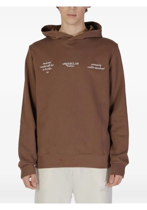 UNDERCLUB logo-detail hoodie - Brown