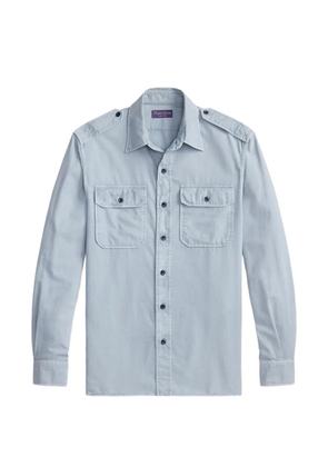 Ralph Lauren Purple Label garment-dyed twill shirt - Blue