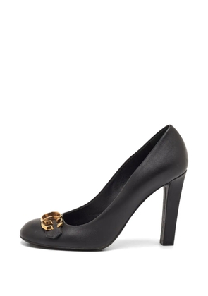 Gucci Pre-Owned GG round-toe pumps - Black