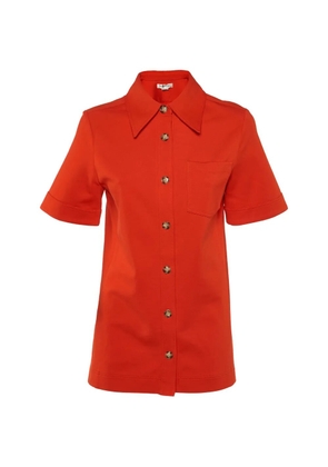 Victoria Beckham Victoria Beckham button-front jersey shirt - Orange