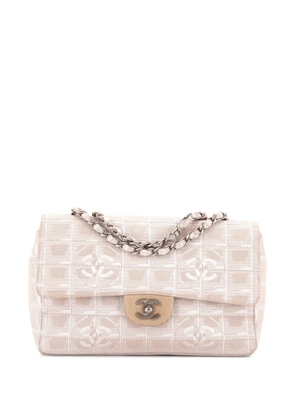 CHANEL Pre-Owned Travel Line Flap Bag Nylon Medium shoulder bag - Neutrals