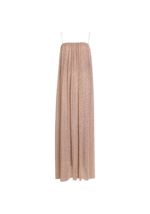L'IDÉE Amante pleated maxi gown - Pink