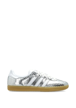 adidas Samba OG snakeskin-effect leather sneakers - Silver