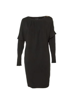 Cavalli Class long-sleeved midi dress - Black
