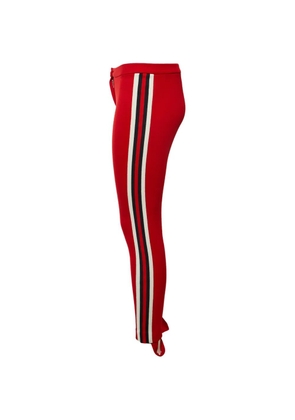 Gucci Pre-Owned stripe-detail slim-fit trousers - Red