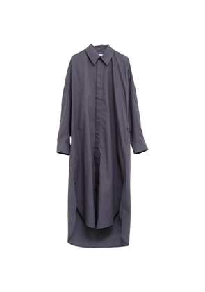 The Frankie Shop Bloom curved-hem shirtdress - Grey