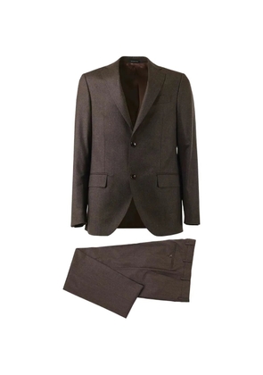 Al Duca D’Aosta 1902 single-breasted wool suit - Brown