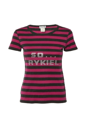 Sonia Rykiel Pre-Owned So Rykiel striped T-shirt - Grey
