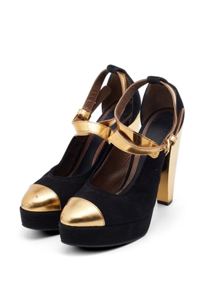 Marni Pre-Owned platform ankle-strap pumps - Black