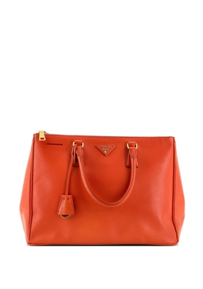 Prada Pre-Owned Double Zip Lux Saffiano Leather Large tote bag - Orange