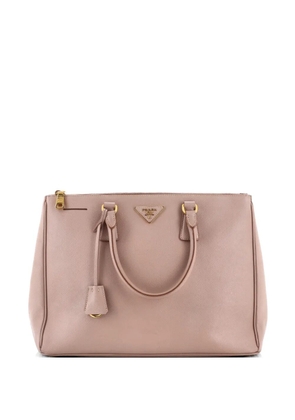 Prada Pre-Owned Double Zip Lux Saffiano Leather Large tote bag - Neutrals
