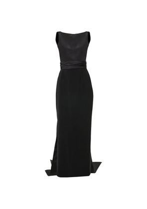 Carolina Herrera column gown with back bow - Black