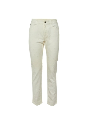 Stella McCartney Pre-Owned star-embroidered slim-fit jeans - Neutrals