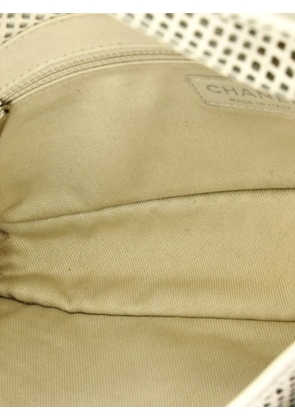 CHANEL Pre-Owned Up In The Air Flap Bag Perforated Leather Medium shoulder bag - Neutrals