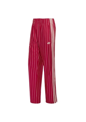 adidas Firebird pinstriped track pants - Red