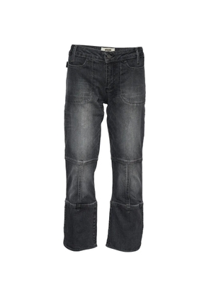 Moschino Pre-Owned butterfly-detail jeans - Grey