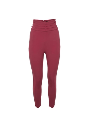 Elisabetta Franchi high-waisted crepe trousers - Pink