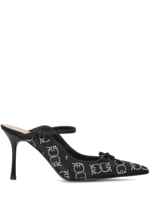 PINKO crystal-embellished mules - Black