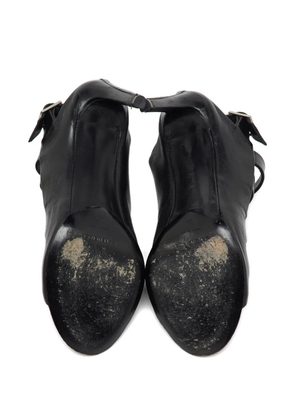 Balenciaga Pre-Owned slingback leather sandals - Black